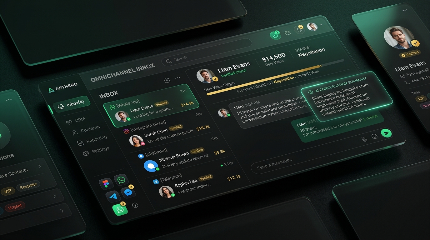 Interface Omnichannel de Atendimento Chatwoot e WhatsApp